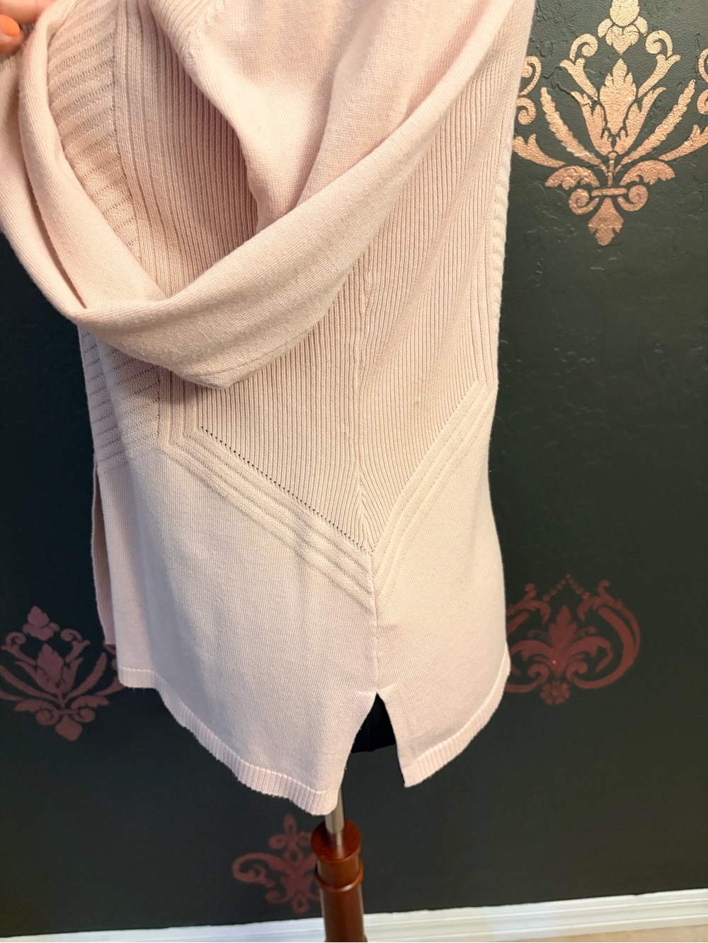 89th & Madison Light Pink Open-Front Knit Cardigan - Picture 3 of 4